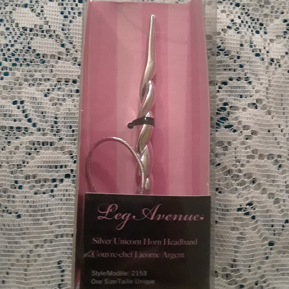 Silver Unicorn Horn Headband